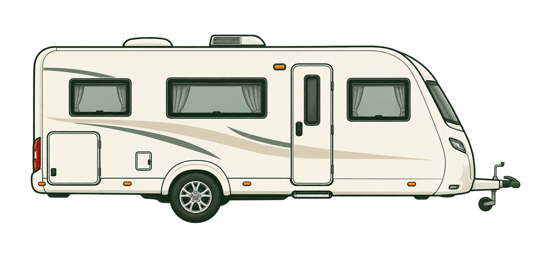 Representative touring caravan